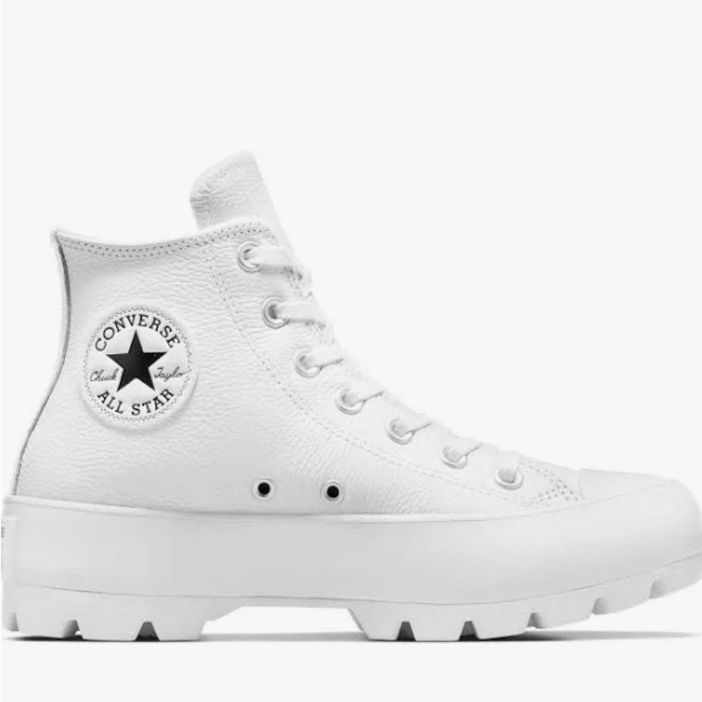 Converse Women’s Wmns Chuck Taylor All Star Lugged Leather High, White